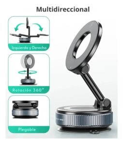 SOPORTE MAGNETICO DE TELEFONO VACUMM SUCTION