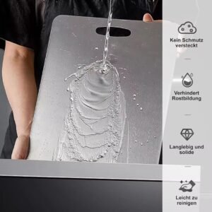 TABLA COCINA DE PICAR EN ACERO INOXIDABLE 23CMx34CM