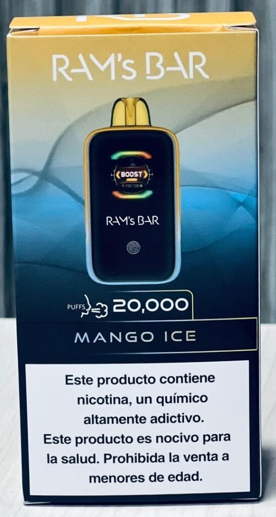 Vapeador Rams Bar 20000 Puff Mango Ice