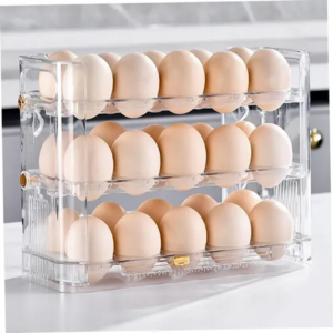 CONTENEDOR ORGANIZADOR DE HUEVOS X30 TRANSPARENTE