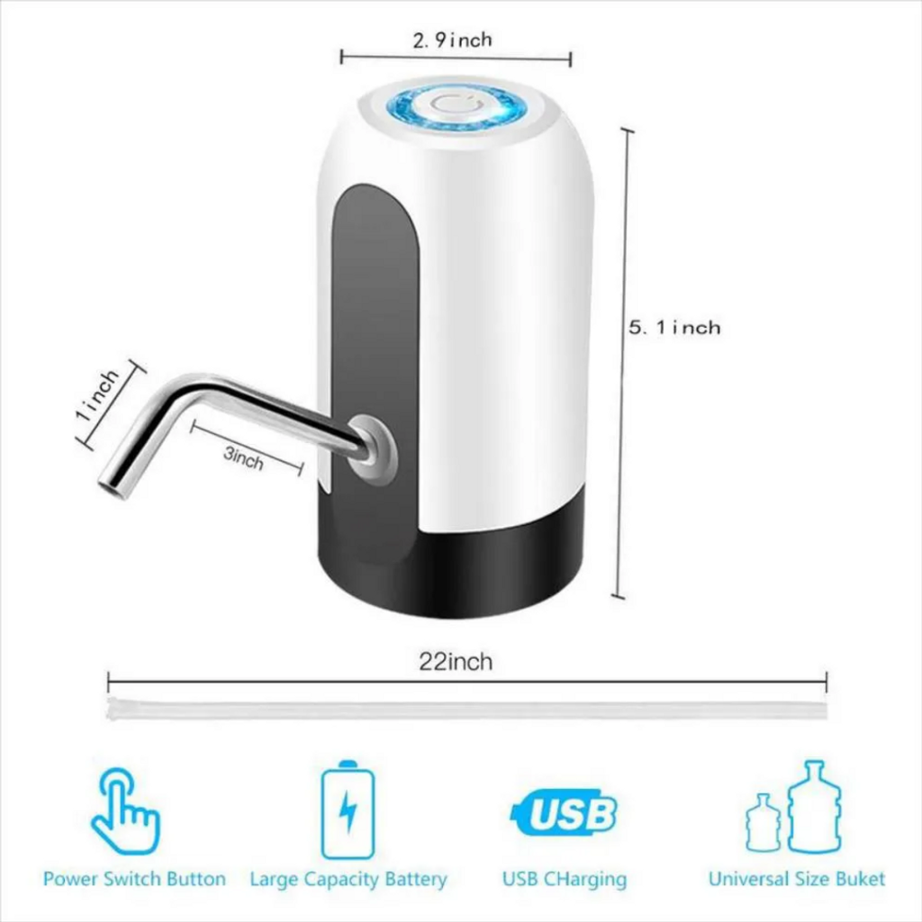 Dispensador de Agua Automatico Recargable para Garrafon