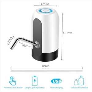 DISPENSADOR DE AGUA AUTOMATICO RECARGABLE PARA GARRAFON
