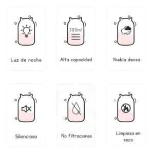 HUMIDIFICADOR GATO H2O DIFUSOR LAMPARA LED