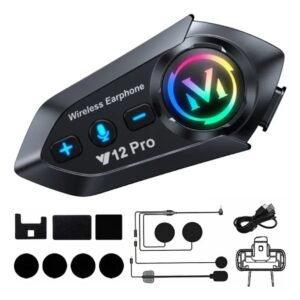 INTERCOMUNICADOR BLUETOOTH V12 PRO PARA CASCO
