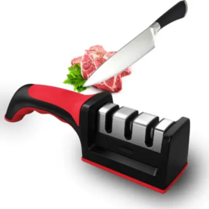 AFILADOR DE CUCHILLO MANUAL SHARPENER ACERO INOXIDABLE