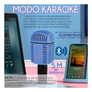 MICROFONO PORTATIL BOCINA INALAMBRICO EFECTOS DE VOZ