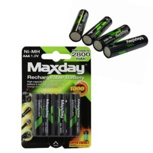 PILAS BATERIAS MAXDAY RECARGABLES AAA 1.2V X4