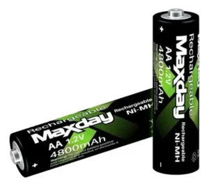 PILAS BATERIAS MAXDAY RECARGABLES AA 1.2V X4