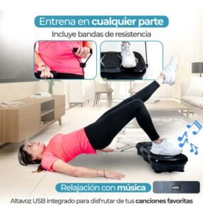 PLATAFORMA VIBRADORA DE EJERCICIO COMPACTA