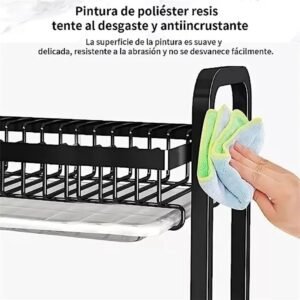 PLATERO ESCURRIDOR ESTANTE 3 NIVELES ORGANIZADOR