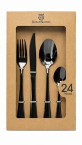 SET DE CUBIERTOS UBAOSHANG X24 PIEZAS ACERO INOXIDABLE