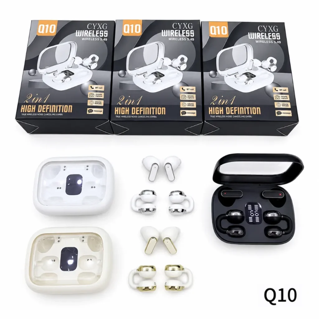 Audifonos Inalambricos 2 en 1 Q10 Alta Definicion