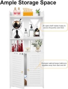 ESTANTE ORGANIZADOR DE BAÑO CON PUERTAS PRLA-749