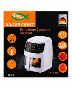 FREIDORA DE AIRE 10L CON ACCESORIOS SILVER CREST
