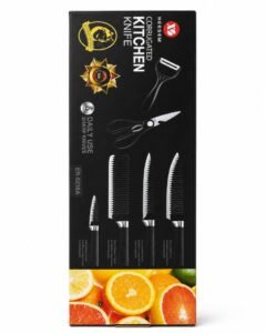 KIT DE CUCHILLOS DE COCINA 6 PIEZAS KITCHEN KNIFE