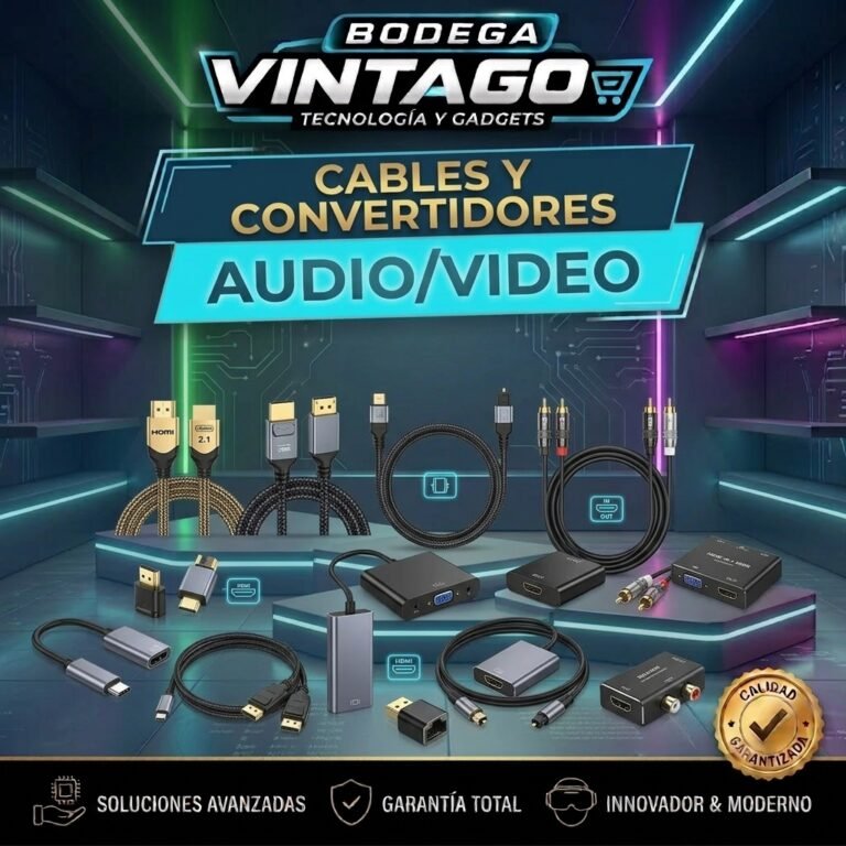 Cables y Convertidores Audio/Video
